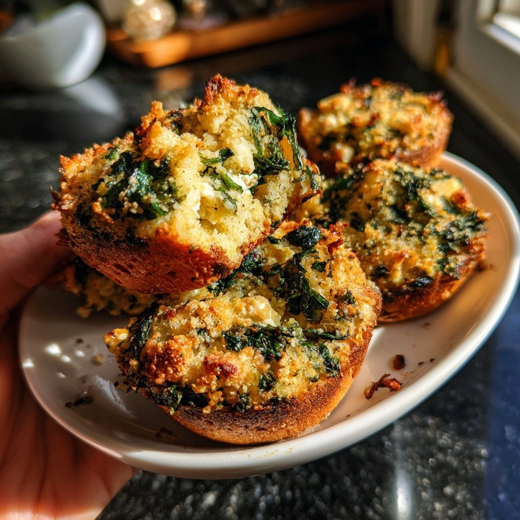 Easy Slider Spinach Feta Veggie Sliders