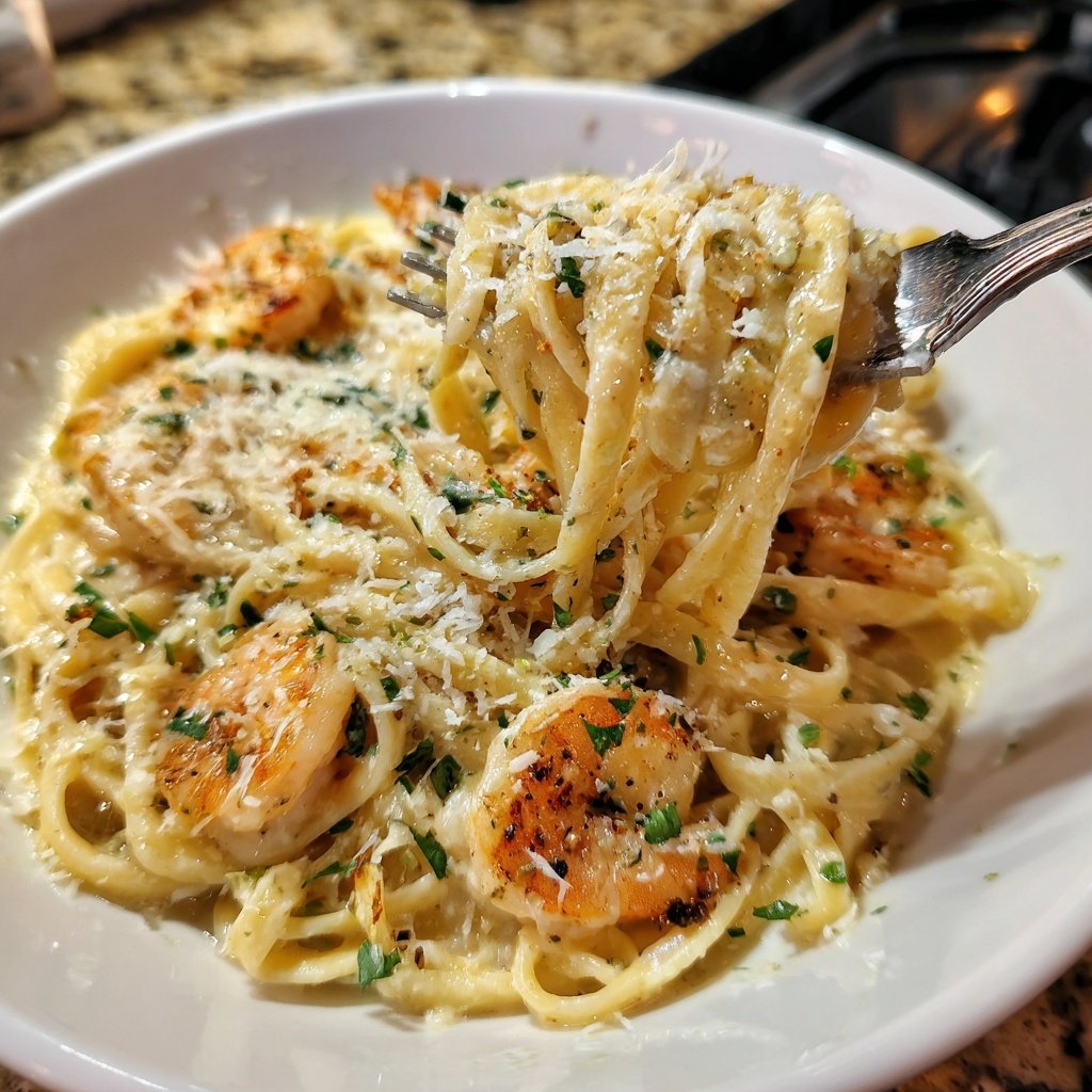 Shrimp Alfredo Pasta