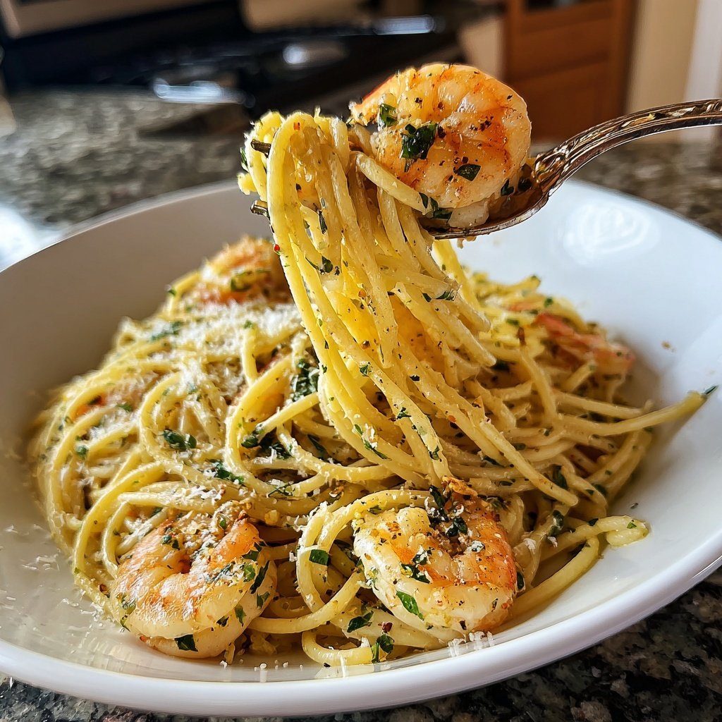 Garlic Butter Shrimp Pasta