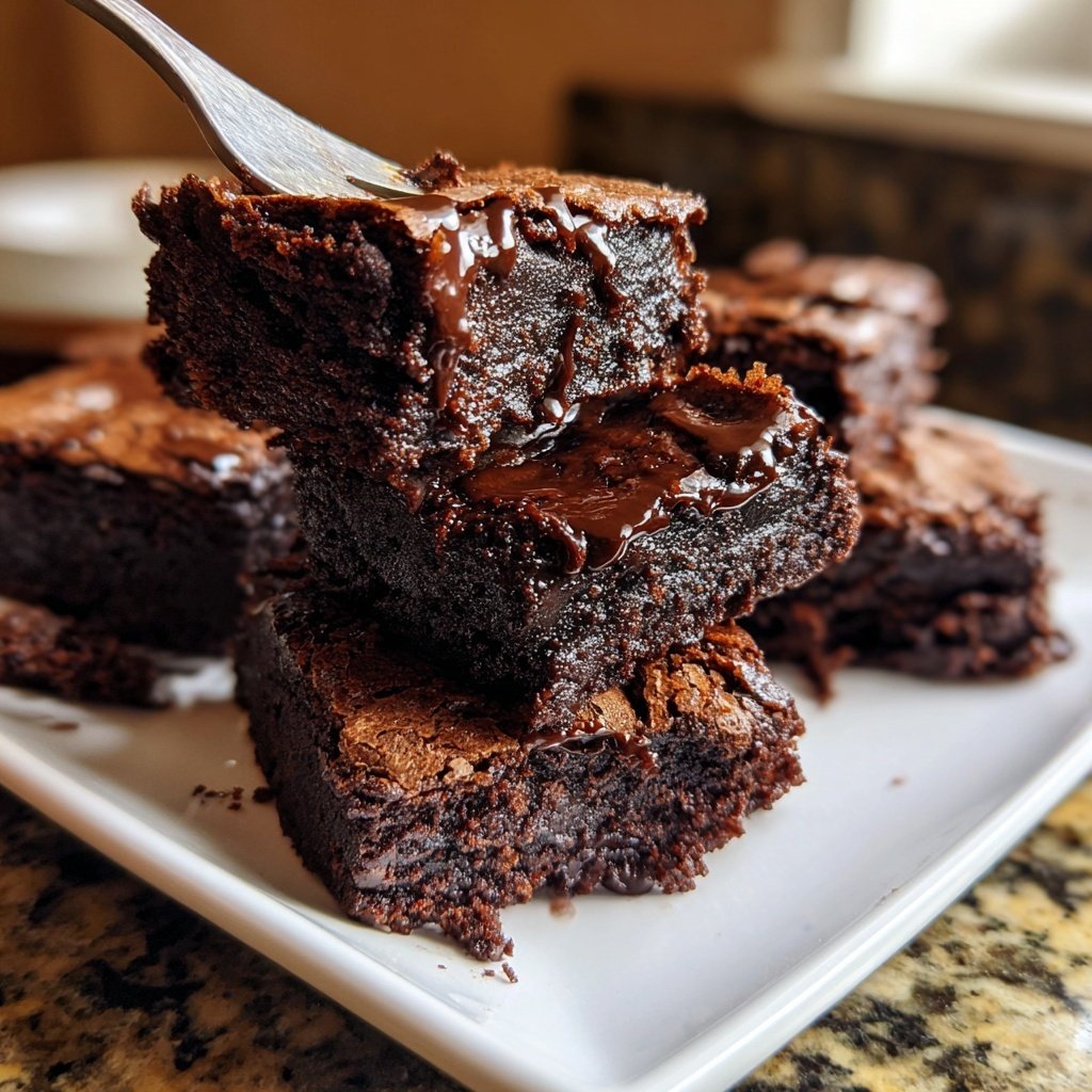 Cottage Cheese Brownies with Vanilla Bean