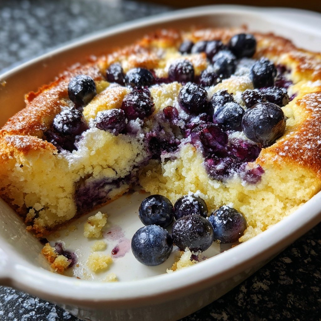 Blueberry Vanilla Yogurt Bake