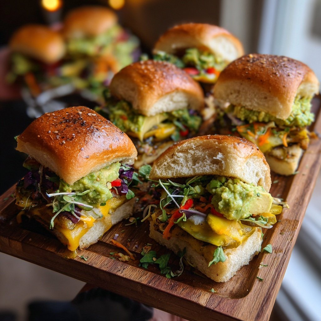 Super Bowl Food Veggie Slider Platter