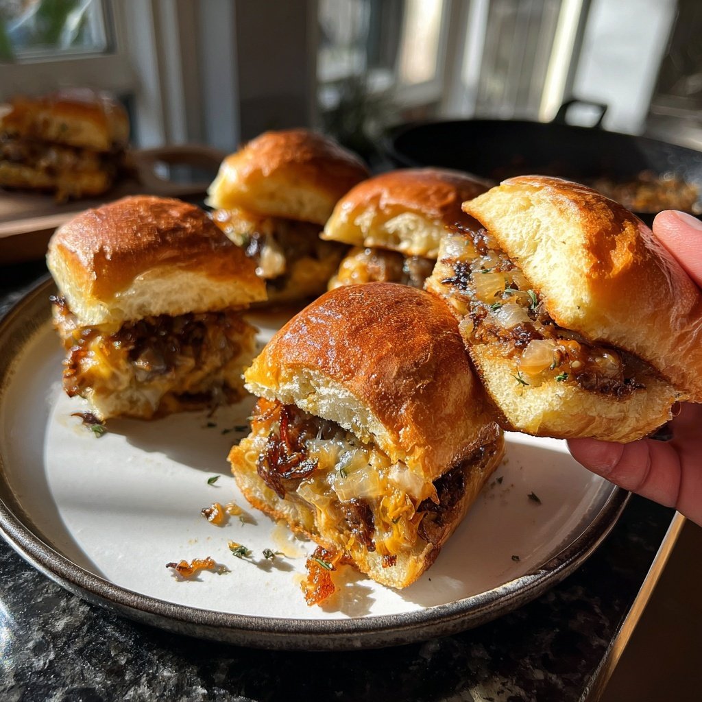 Caramelized Onion Sliders
