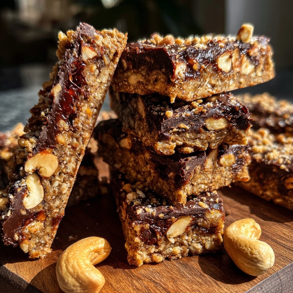 Chocolate Date Cashew Bars