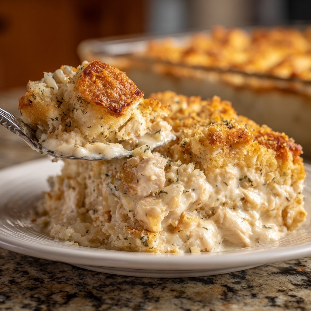 Creamy Chicken And Rice Casserole