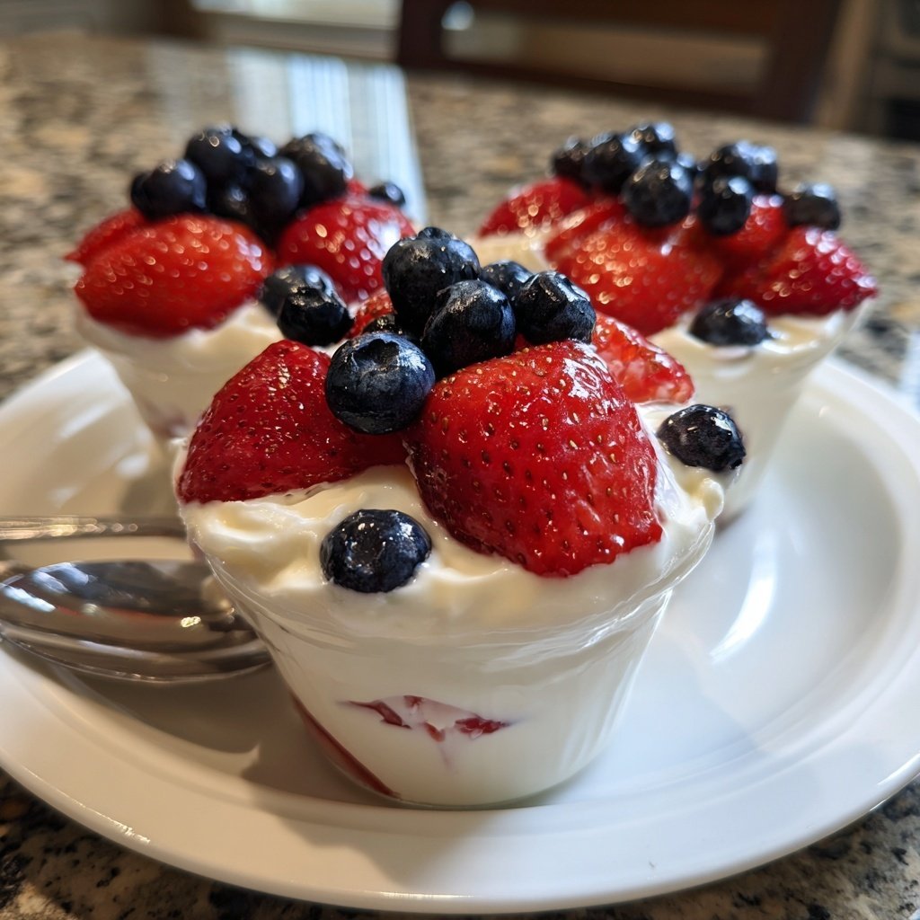 Vanilla Berry Yogurt Cups