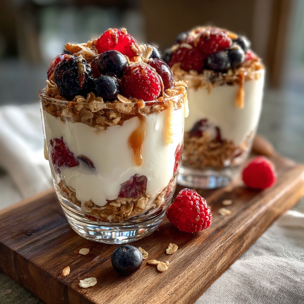 Healthy Yogurt Granola Snack Cups